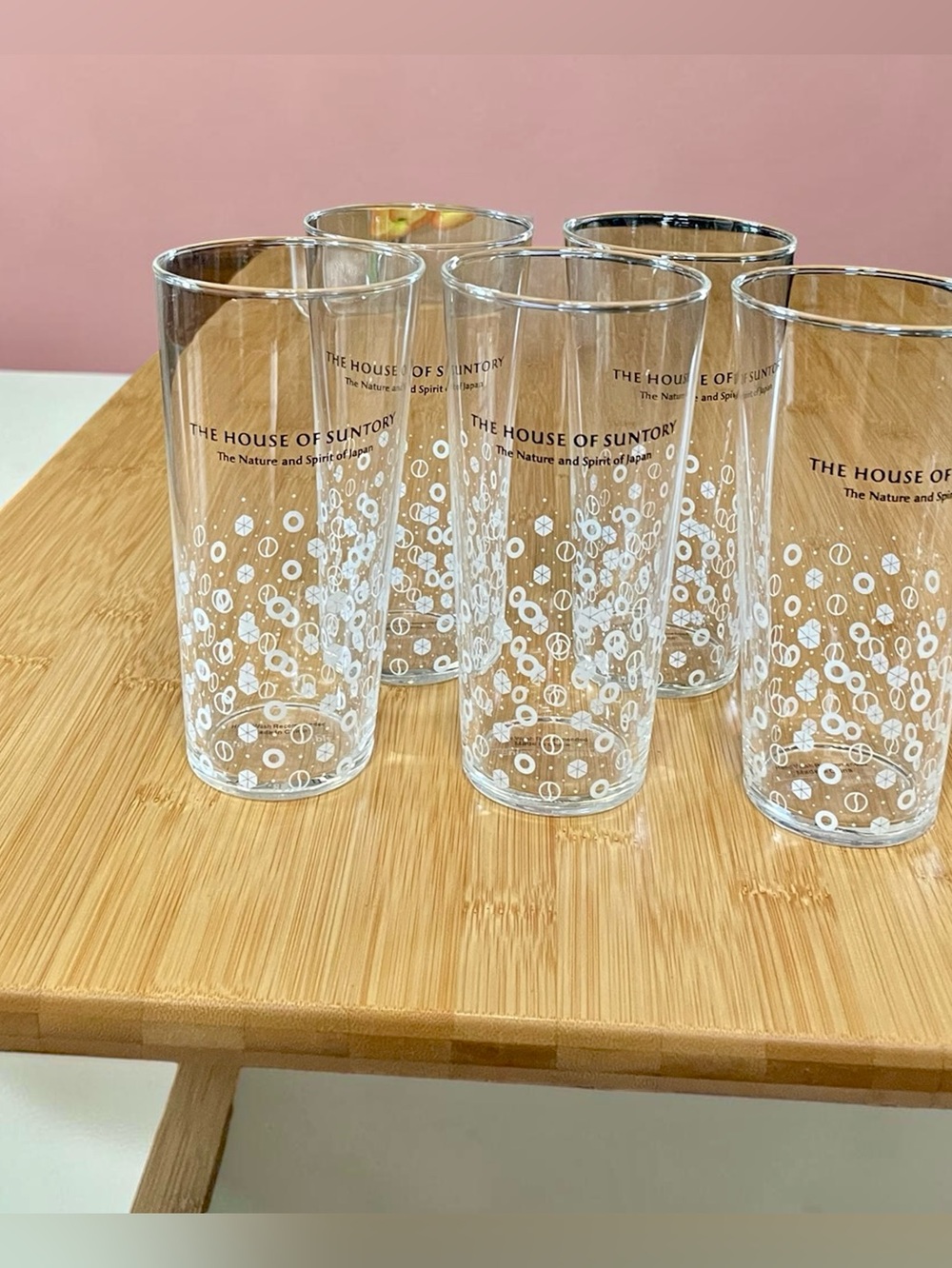 The house of Suntory whisky highball glasses, set of 5, Japanese whiskey